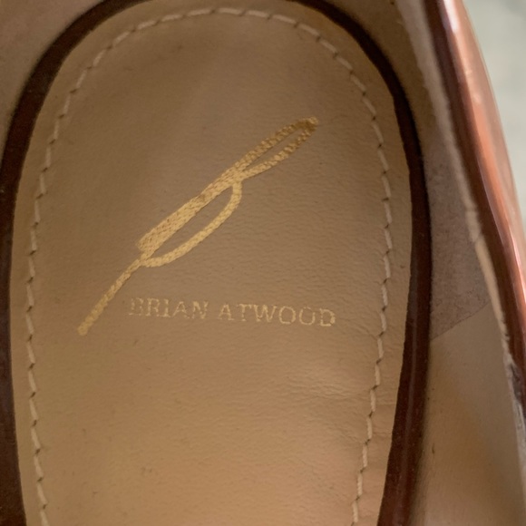 NWOB Brian Atwood mocha patent 6” heels with 2” platform size 9 - Picture 7 of 11